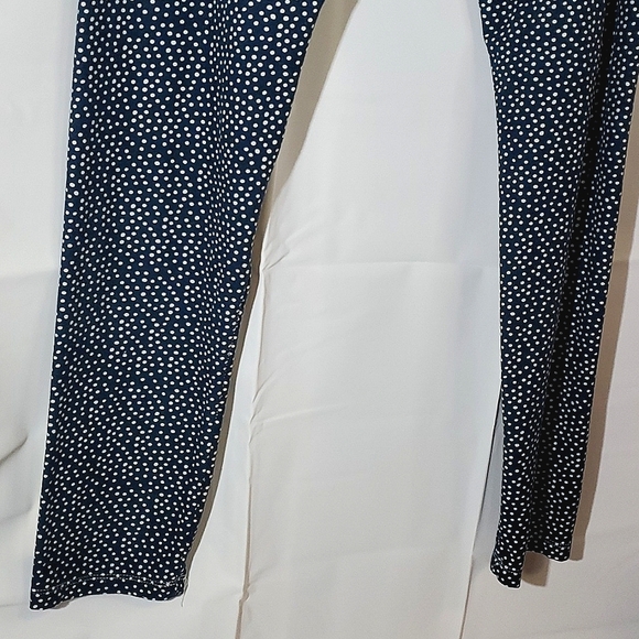 High Waisted Sleep/Loungewear Leggings, Blue and White - Size XLarge - Picture 10 of 13